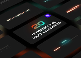 پروژه پریمیر 20 انیمیشن لودینگ Cyberpunk HUD