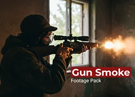 فوتیج کروماکی دود شلیک اسلحه Gun Smoke
