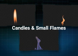 مجموعه فوتیج شعله شمع Candles Footage