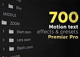 دانلود 700 پریست متن پریمیر Text Presets