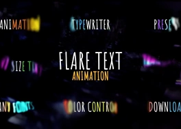 پریست متن پریمیر 12 افکت Flare