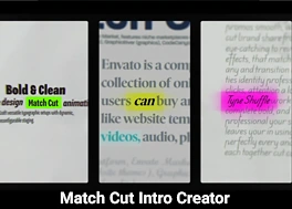 پروژه افتر افکت اینترو مچ کات Match Cut