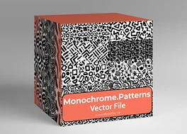 مجموعه وکتور پترن مونوکروم Monochrome