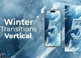 دانلود ترانزیشن افتر افکت با جلوه برف Winter Vertical