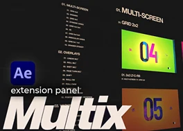 پروژه افتر افکت 1000 انیمیشن چند صفحه ای Multix