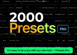 پریست افتر افکت 2000 افکت متنی Presets Pro
