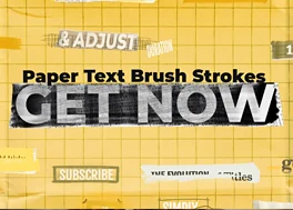 تایتل آماده پریمیر متن کاغذی Paper Text