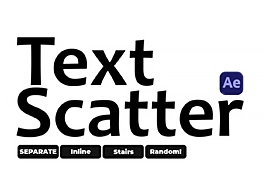 اسکریپت افتر افکت Text Scatter 1.0 + آموزش