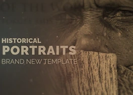 پروژه پریمیر اسلایدشو پرتره تاریخی Historical Portraits