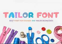 دانلود فونت انگلیسی خیاطی Tailor Font