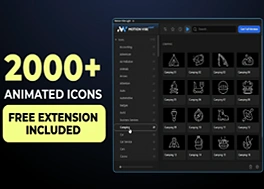 پلاگین افتر افکت 2000 آیکون موشن Animated Icons