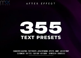 350 پریست افتر افکت AtomX Creative Text Presets
