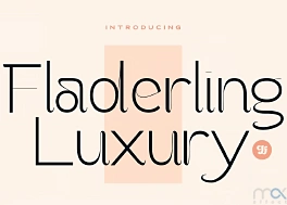 فونت انگلیسی Fladerling برای طراحی لوگو