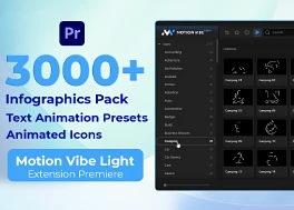 پلاگین پریمیر 3000 گرافیک موشن Motion Vibe Light