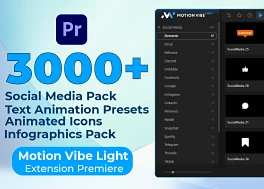 پلاگین پریمیر 3000 گرافیک موشن Motion Vibe Light