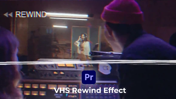 افکت برگشت نوار به عقب vhs برای پریمیر پرو