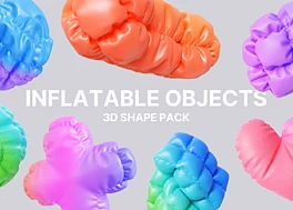 20 فوتیج شیپ بادکنکی رنگارنگ Inflatable Playful