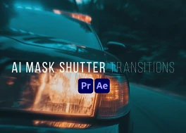 ترانزیشن افتر افکت جلوه شاتر سریع Mask Shutter