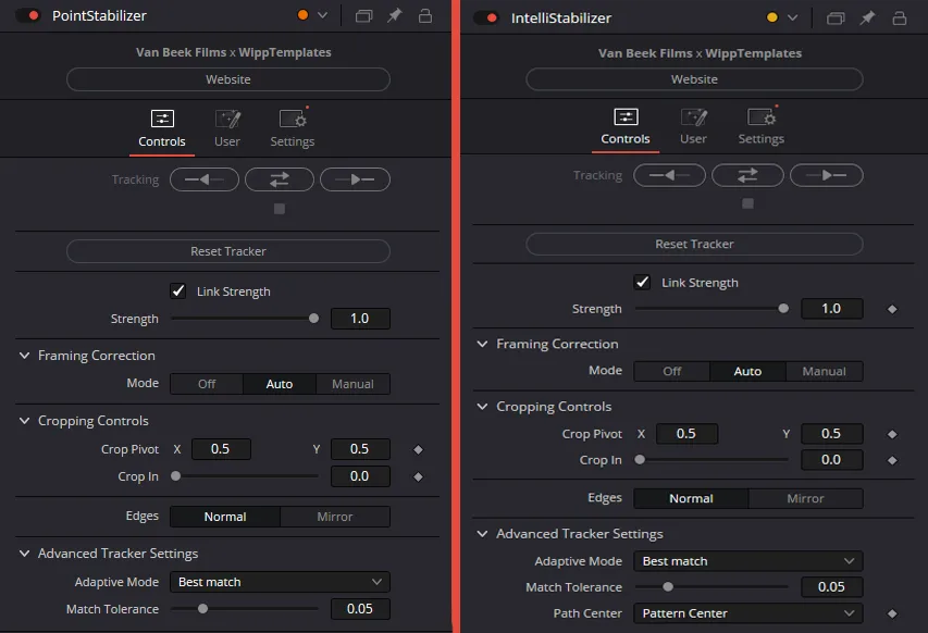 ابزار تثبیت ویدیو stabilizer برای داوینچی ریزالو