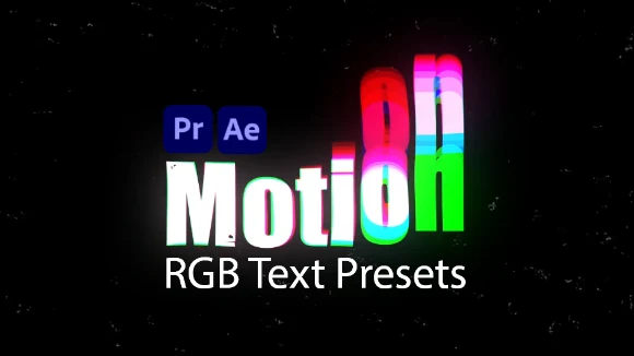 پروژه متن افتر افکت rgb برای ادیت