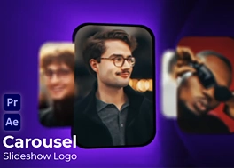 پروژه افتر افکت لوگو با اسلاید عکس Carousel