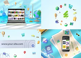 پروژه افتر افکت اینترو 3d وبسایت گردگشری