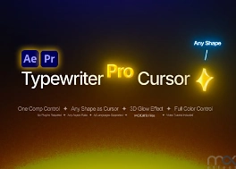 پروژه افتر افکت جلوه تایپ متن حرفه ای Typewriter Pro
