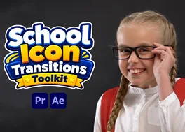 50 ترانزیشن افتر افکت جلوه آیکون مدرسه School Icon
