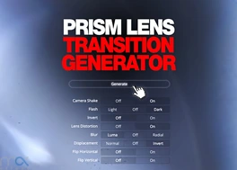 ترانزیشن داوینچی ریزالو جلوه لنز Prism Lens