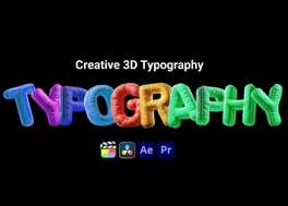 پروژه افتر افکت تایپوگرافی سه بعدی Creative 3D