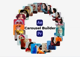 پروژه افتر افکت انیمیت عکس Carousel