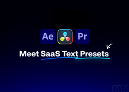 پریست متن پریمیر مجموعه SaaS Text Presets