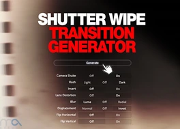 ترانزیشن داوینچی ریزالو جلوه Shutter Wipe
